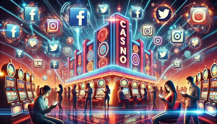 Casino brand on social media