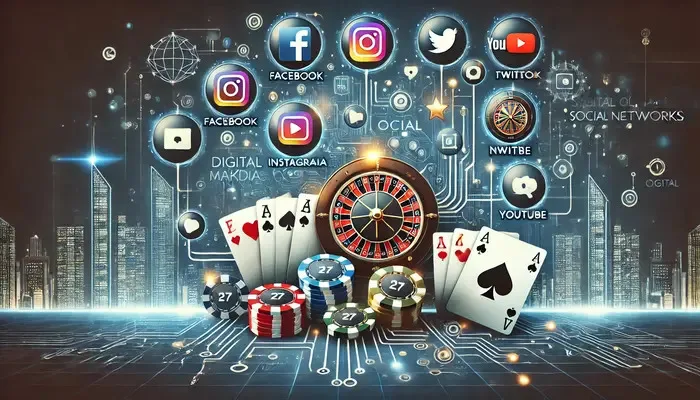 Stratégie de médias sociaux du casino