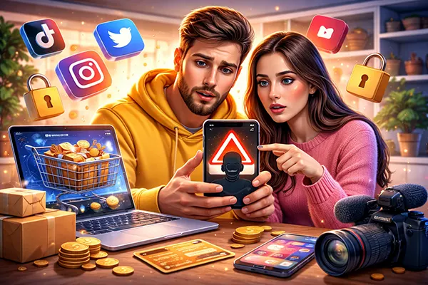 Online fraud warning